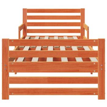 Ausziehbares Bettgestell für Kinder Other Wachsbraun