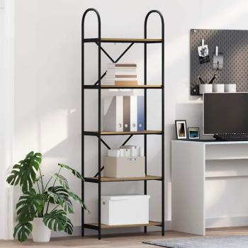 ARDEBO.de - Regal Eiche handwerklich 60 x 30 x 183 cm Holzwerkstoff