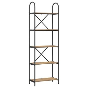 Regal Eiche handwerklich 60 x 30 x 183 cm Holzwerkstoff