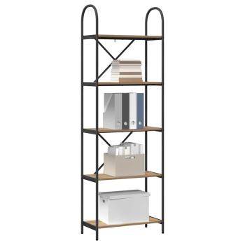 Regal Eiche handwerklich 60 x 30 x 183 cm Holzwerkstoff