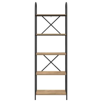 Regal Eiche handwerklich 60 x 30 x 183 cm Holzwerkstoff