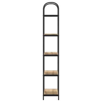 Regal Eiche handwerklich 60 x 30 x 183 cm Holzwerkstoff