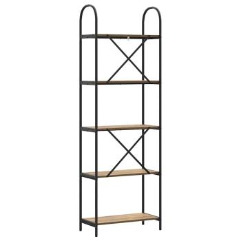 Regal Eiche handwerklich 60 x 30 x 183 cm Holzwerkstoff