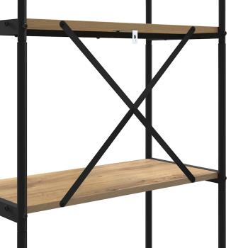 Regal Eiche handwerklich 60 x 30 x 183 cm Holzwerkstoff