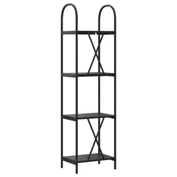 Regal Schwarze Eiche 40 x 30 x 146 cm Holzwerkstoff