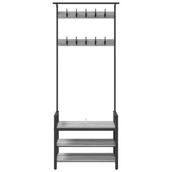 Kleiderständer Grau Sonoma 75 x 34 x 184 cm Holzwerkstoff