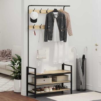 Kleiderständer Sonoma Eiche 95 x 34 x 184 cm Holzwerkstoff