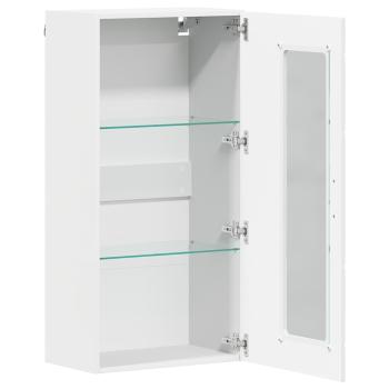 Wandmontierter Schrank Weiß 55 x 29 x 100 cm Holzwerkstoff