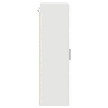 Wandmontierter Schrank Weiß 55 x 29 x 100 cm Holzwerkstoff