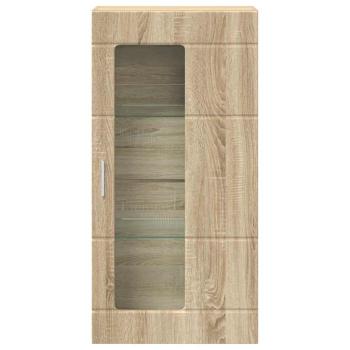 Wandmontierter Schrank mit Regal Sonoma Eiche 55 x 29 x 100 cm