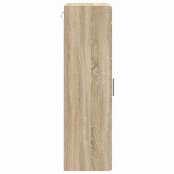 Wandmontierter Schrank mit Regal Sonoma Eiche 55 x 29 x 100 cm