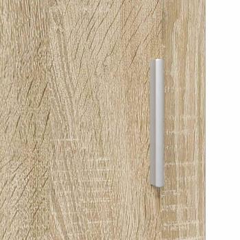 Wandmontierter Schrank mit Regal Sonoma Eiche 55 x 29 x 100 cm