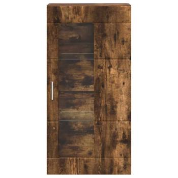 Wandmontierter Schrank mit Regal Räuchereiche 55 x 29 x 100 cm