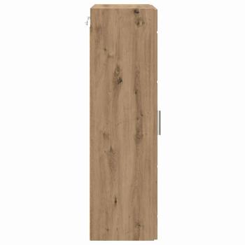 Wandmontierter Schrank Eiche handwerklich 55 x 29 x 100 cm