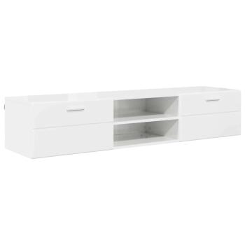 TV-Schränk mit Regal Betongrau 150 x 39 x 30 cm Holzwerkstoff