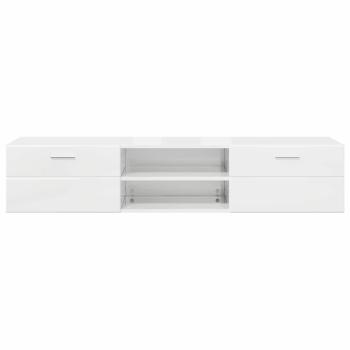 TV-Schränk mit Regal Betongrau 150 x 39 x 30 cm Holzwerkstoff