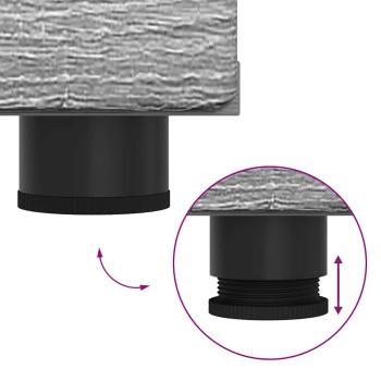 TV-Schränk mit Regal Grau Sonoma 150 x 39 x 30 cm Holzwerkstoff