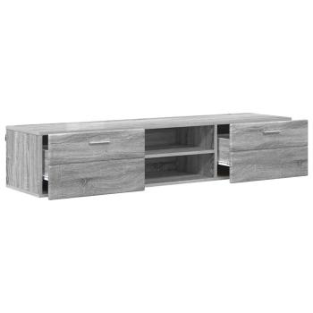 TV-Schränk mit Regal Grau Sonoma 150 x 39 x 30 cm Holzwerkstoff