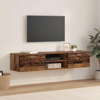 ARDEBO.de - TV-Schränk mit Regal Altholz 150 x 39 x 30 cm Holzwerkstoff