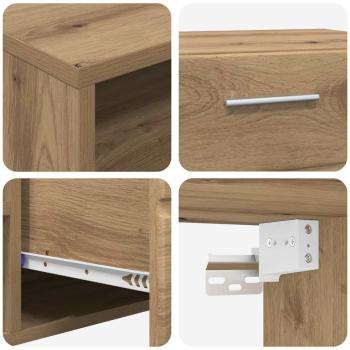 TV-Schränk Eiche handwerklich 150 x 39 x 30 cm Holzwerkstoff