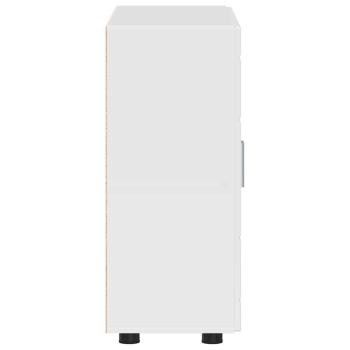 Sideboard Hochglanz-Weiß 55.5 x 29 x 100 cm Holzwerkstoff