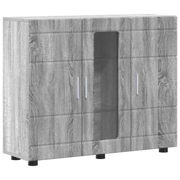 Sideboard mit Tür Grau Sonoma 55.5 x 29 x 100 cm Holzwerkstoff