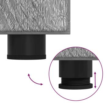 Sideboard mit Tür Grau Sonoma 55.5 x 29 x 100 cm Holzwerkstoff