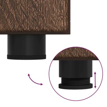 Sideboard mit Tür Braune Eiche 55.5 x 29 x 100 cm Holzwerkstoff