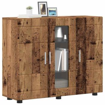 Sideboard mit Regal Altholz 55.5 x 29 x 100 cm Holzwerkstoff