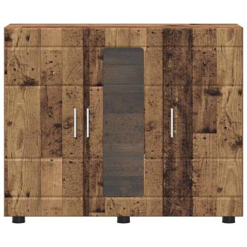 Sideboard mit Regal Altholz 55.5 x 29 x 100 cm Holzwerkstoff