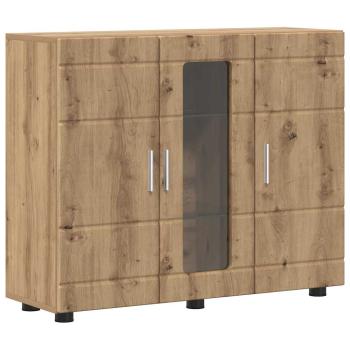 Sideboard Eiche handwerklich 55.5 x 29 x 100 cm Holzwerkstoff