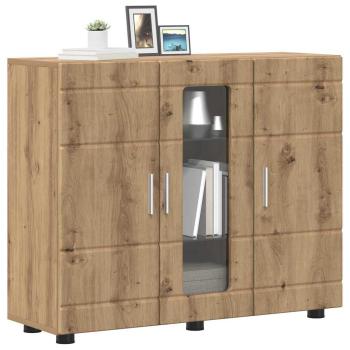 Sideboard Eiche handwerklich 55.5 x 29 x 100 cm Holzwerkstoff