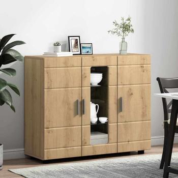Sideboard Eiche handwerklich 55.5 x 29 x 100 cm Holzwerkstoff
