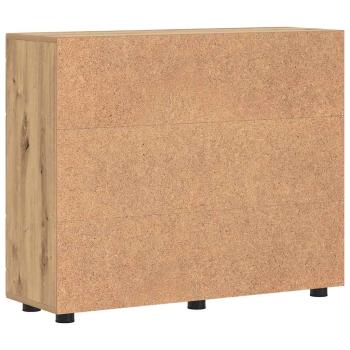 Sideboard Eiche handwerklich 55.5 x 29 x 100 cm Holzwerkstoff