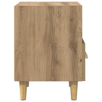 Nachttisch Eiche handwerklich 40 x 35 x 47,5 cm Holzwerkstoff