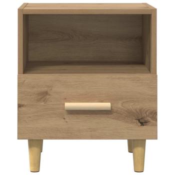 Nachttisch 2 pcs Eiche handwerklich 40 x 35 x 47,5 cm