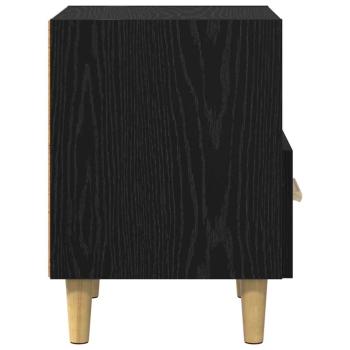 Nachttisch 2 pcs Schwarze Eiche 40 x 35 x 47,5 cm Holzwerkstoff