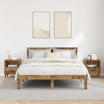 Nachttisch 2 pcs Altholz 40 x 35 x 47,5 cm Holzwerkstoff