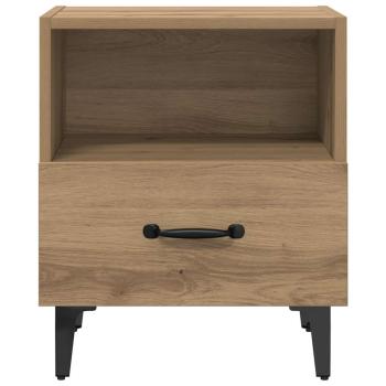 Nachttisch 2 pcs Eiche handwerklich 40 x 35 x 47,5 cm