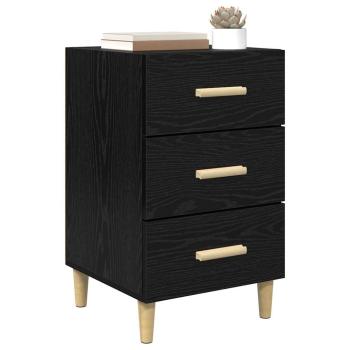 Nachttisch Schwarze Eiche 40 x 40 x 66 cm Holzwerkstoff