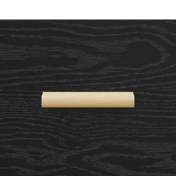 Nachttisch Schwarze Eiche 40 x 40 x 66 cm Holzwerkstoff