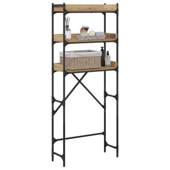 Waschmaschinenregal mit Regal 67 x 25 x 163 cm Holzwerkstoff