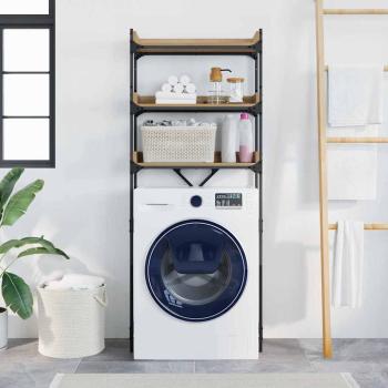 Waschmaschinenregal mit Regal 67 x 25 x 163 cm Holzwerkstoff