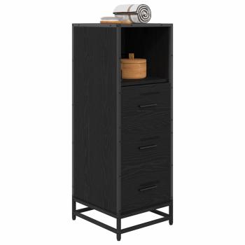 Badezimmer Schrank Schwarze Eiche 35 x 37,5 x 100 cm