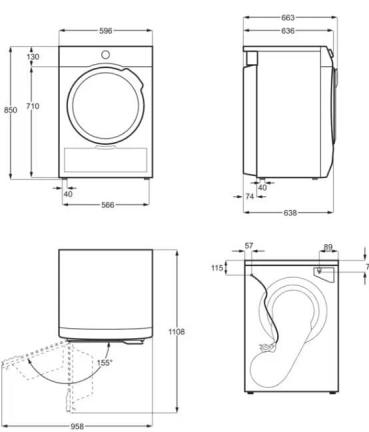 AEG TR9T75680 8kg A+++ Wärmepumpentrockner, 59,6 cm breit, SensiDry, ProSense, Knitterschutz, Reversierautomatik, Auffrisch-Funktion, weiß