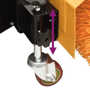 4-in-1 Schneefräse und Kehrmaschine Set Benzinbetrieben 6,5 PS