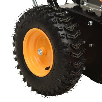 4-in-1 Schneefräse und Kehrmaschine Set Benzinbetrieben 6,5 PS