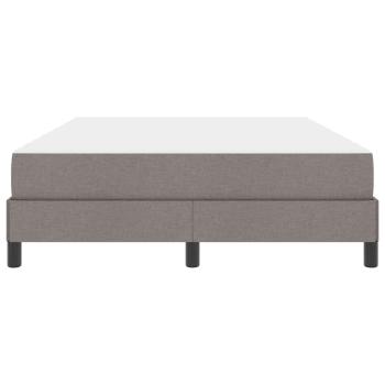 Boxspringbett mit Matratze Taupe 140 x 190 cm Stoff