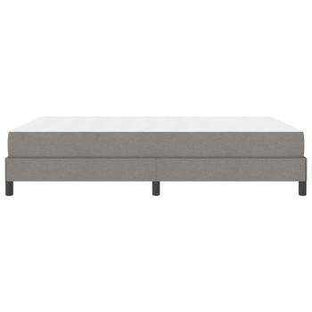 Boxspringbett mit Matratze Taupe 140 x 190 cm Stoff