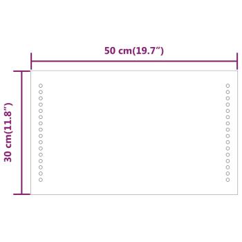 LED-Badspiegel 30x50 cm